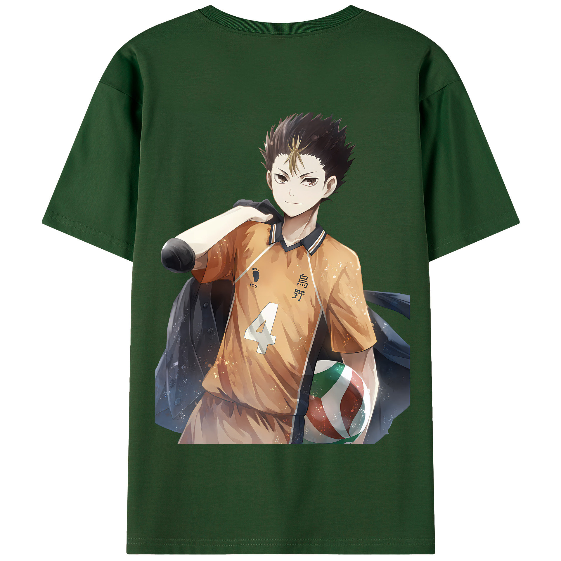 （画像用） ハイキュー!! Haikyu!! 綿100％半袖Tシャツ（背面プリント）